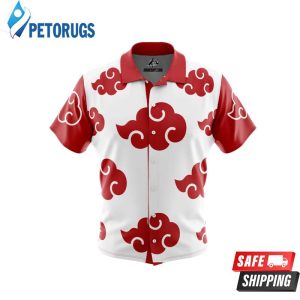 Akatsuki White Naruto Button Up Hawaiian Shirt