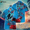 Customized MLB Miami Marlins Hawaiian Shirt Champion Chic Couture For Fans