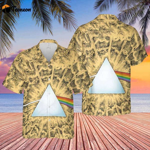 Dark Side Of The Moon Cartoon Style Hawaiian Pink Floyd Shirt Gift For Men Women