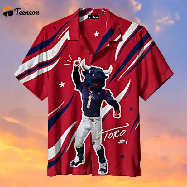 Houston Texans Red Mavericks Hawaiian Shirt Gift For Men And Women