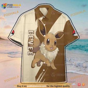 Pokemon Eevee Funny 3D Hawaiian Shirt