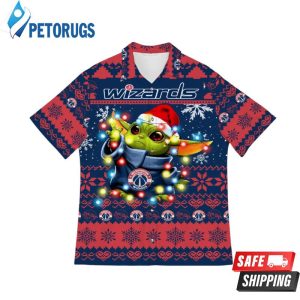 Washington Wizards Baby Yoda Star Wars Sports Football American Hawaiian Shirt